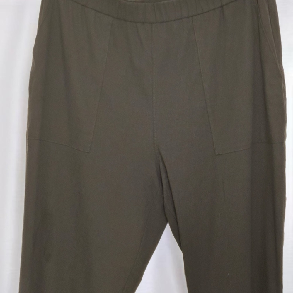 NWT Theory "Soft Crunch" Black Linen Blend Pull on Joggers - sz 10 / MSRP $245